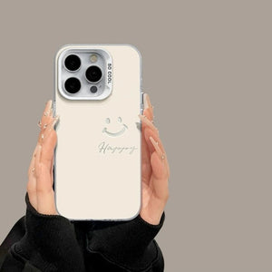 Engraved Joyful Smiley Case - iPhone
