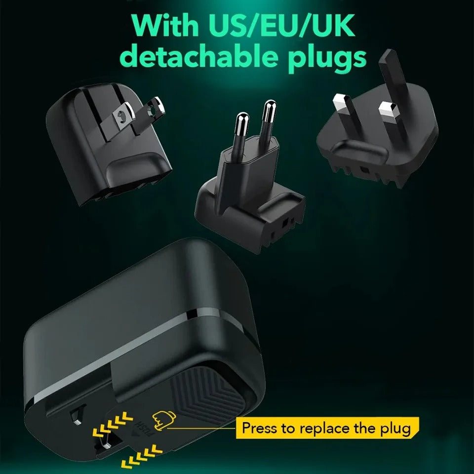 Turbo Flow 65W 3-Port USB-C Power Adapter