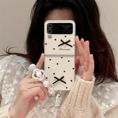 Romantic Polka Dot Case with Charm - Samsung