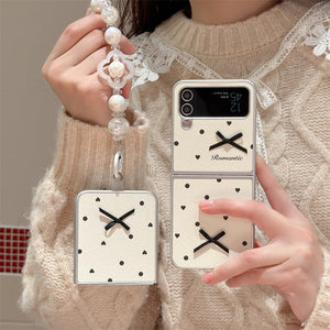 Romantic Polka Dot Case with Charm - Samsung