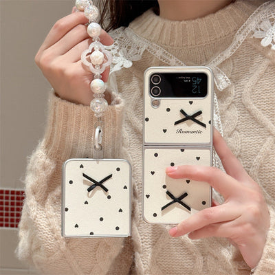 Romantic Polka Dot Case with Charm - Samsung
