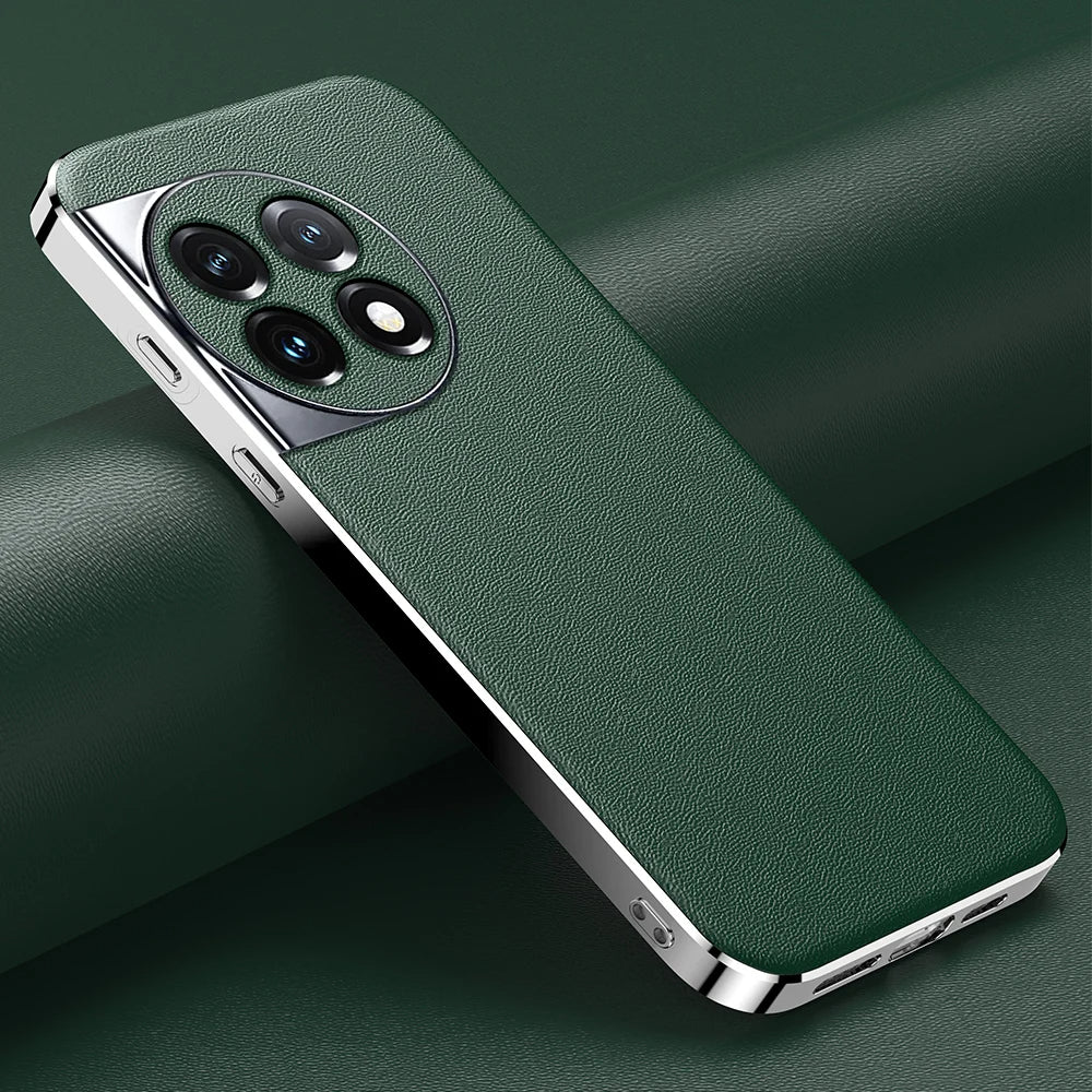 Chrome Edge Luxe Leather Case - OnePlus