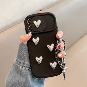 Lovely Hearts Slideaway Case with Bracelet