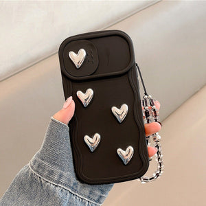 Lovely Hearts Slideaway Case with Bracelet