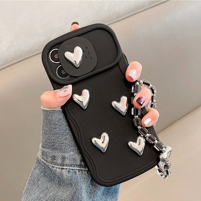Lovely Hearts Slideaway Case with Bracelet