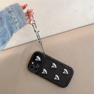 Lovely Hearts Slideaway Case with Bracelet