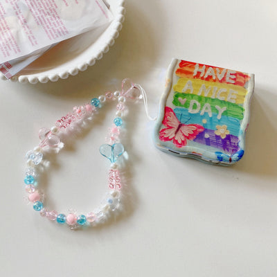 Whimsical Monarch Rainbow Case with Charm - Samsung