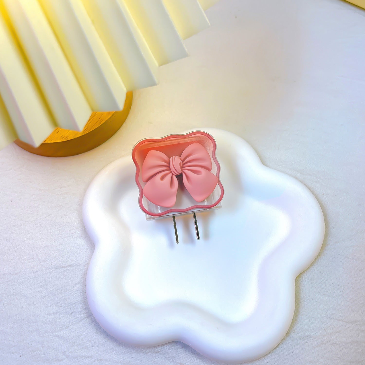 3D Wave Bow Design Charger Protector Kit