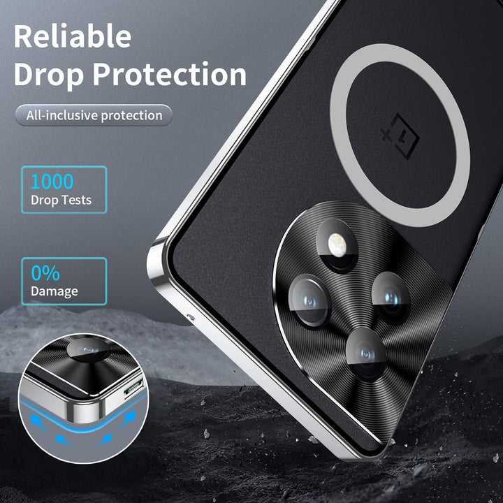 Ultra-Thin Metal Frame Glass Case - OnePlus