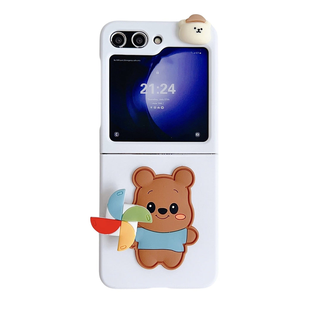 Playful Cute Cartoon Case with Bracelet - Samsung