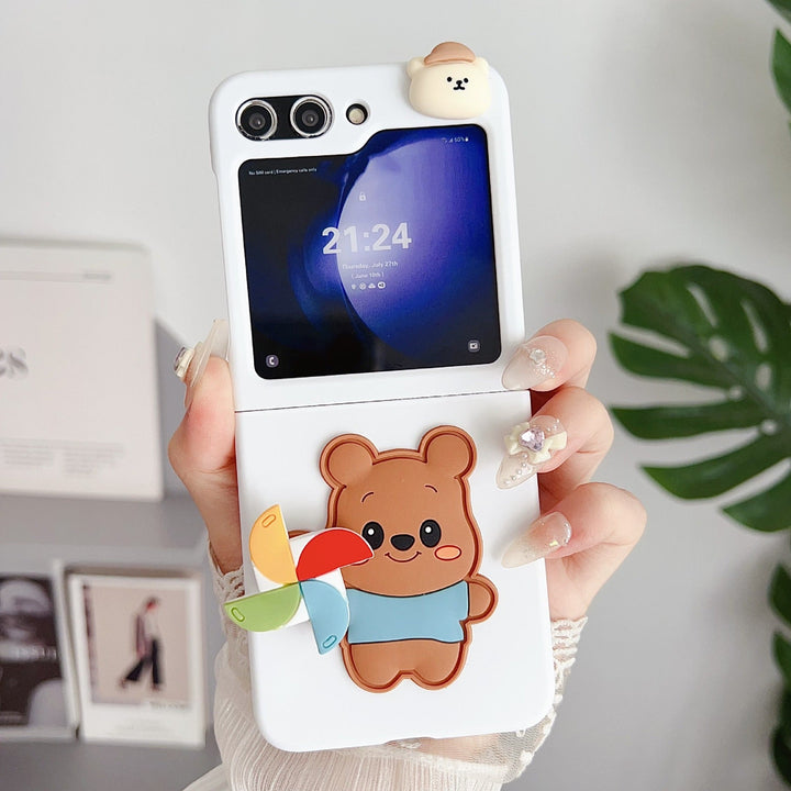 Playful Cute Cartoon Case with Bracelet - Samsung