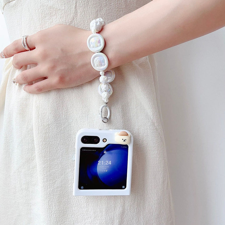 Playful Cute Cartoon Case with Bracelet - Samsung