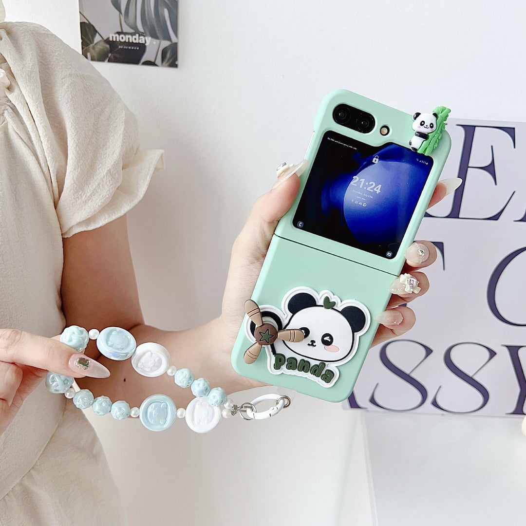 Playful Cute Cartoon Case with Bracelet - Samsung