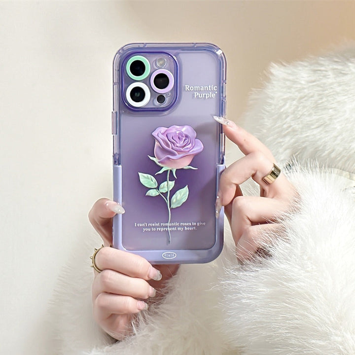 Invisible Bracket Rose Print Case