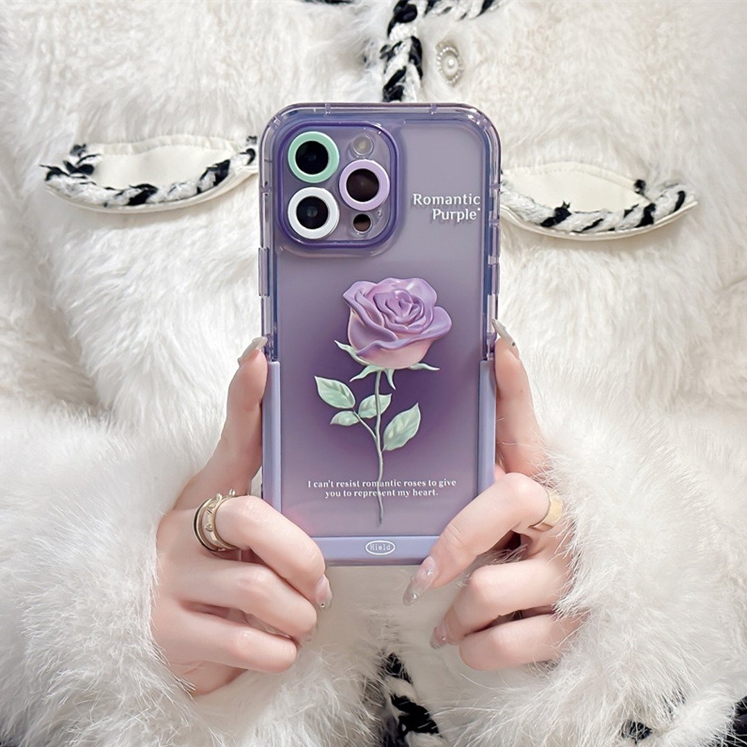 Invisible Bracket Rose Print Case