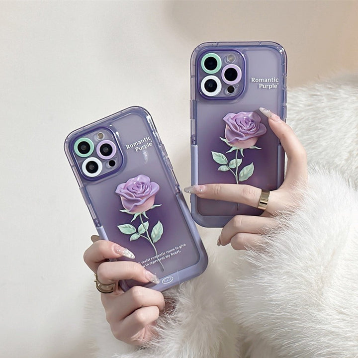 Invisible Bracket Rose Print Case