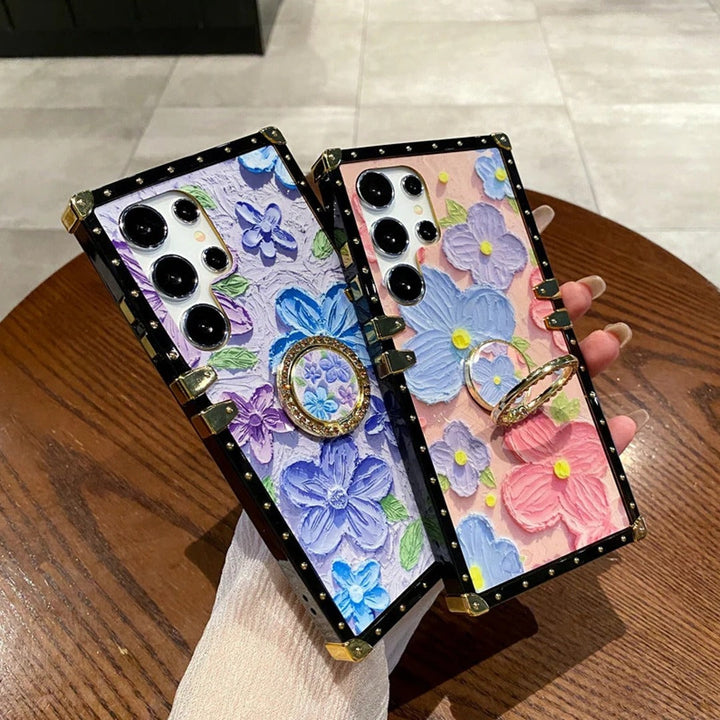 Painted Blossom Bracket Case - Samsung