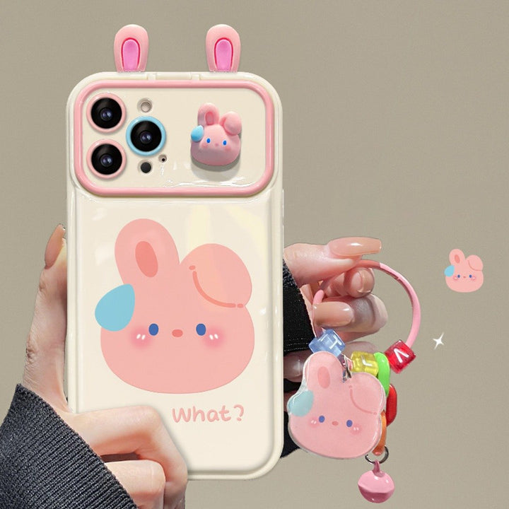 Cute Flip Mirror Cartoon Charm Case