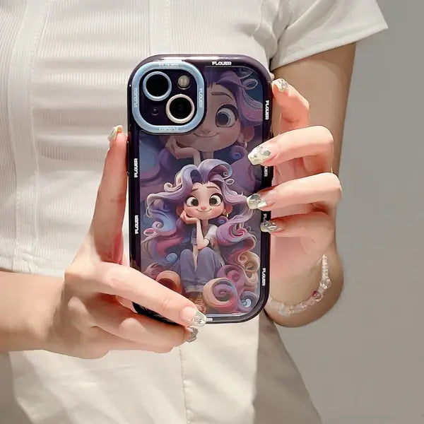 Charming Cartoon Cute Girl Case