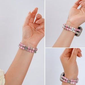 Artisanal Beaded Harmony Bracelet for Apple Watch
