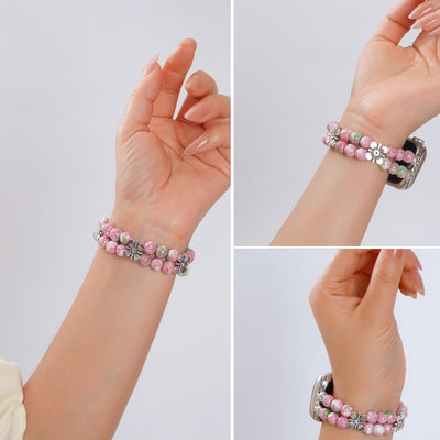 Artisanal Beaded Harmony Bracelet for Apple Watch