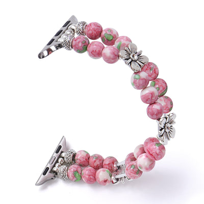 Artisanal Beaded Harmony Bracelet for Apple Watch