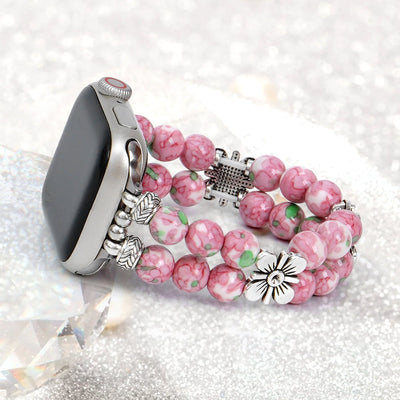 Artisanal Beaded Harmony Bracelet for Apple Watch