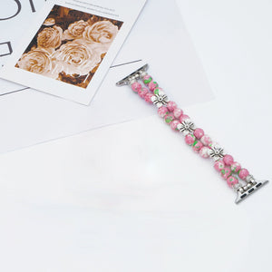 Artisanal Beaded Harmony Bracelet for Apple Watch