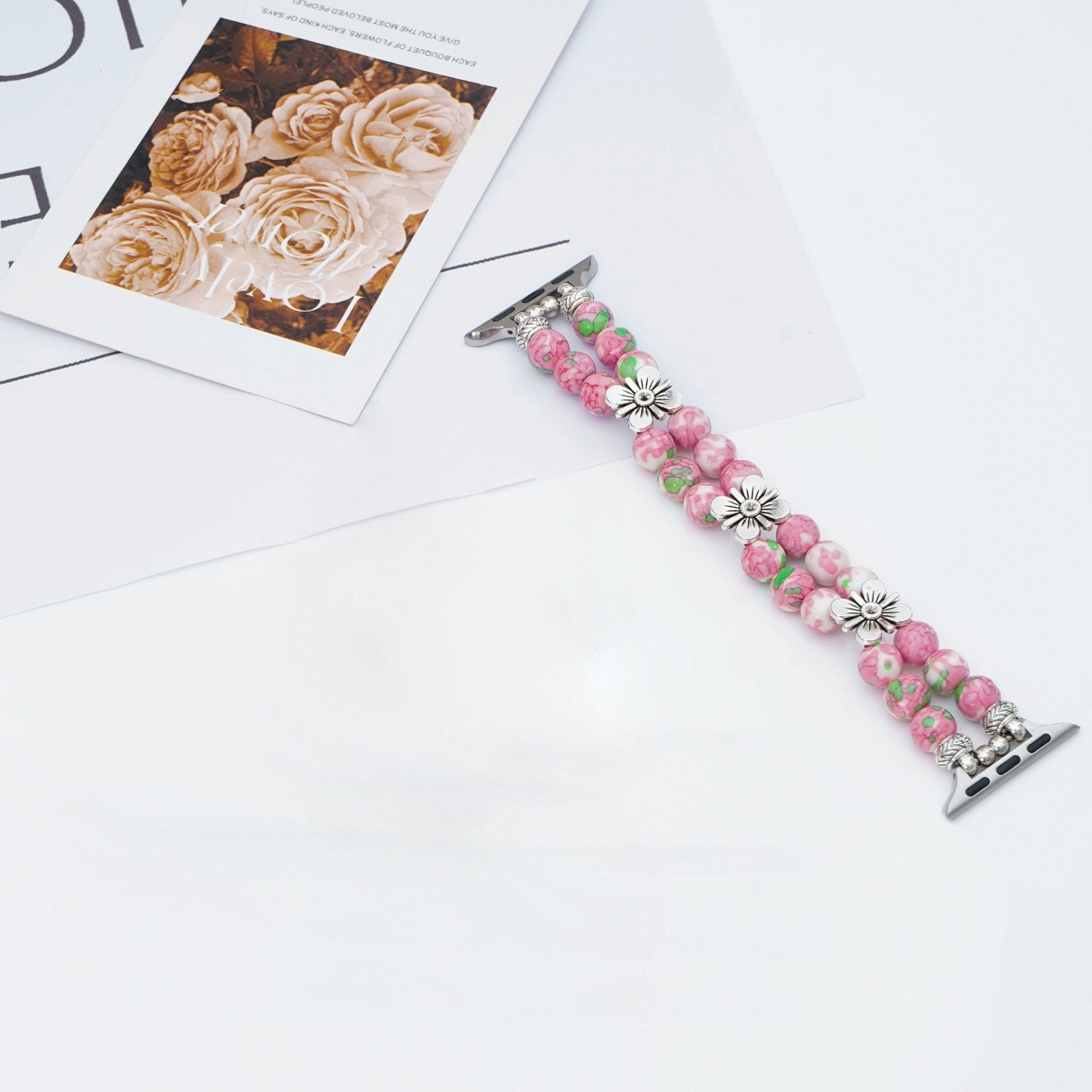 Artisanal Beaded Harmony Bracelet for Apple Watch