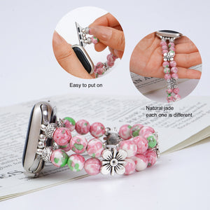 Artisanal Beaded Harmony Bracelet for Apple Watch