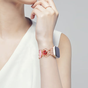 Adorable Rose Alloy Bracelet for Apple Watch