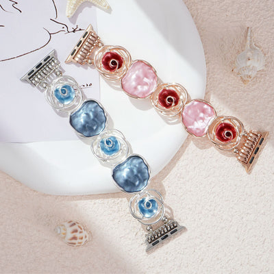 Adorable Rose Alloy Bracelet for Apple Watch