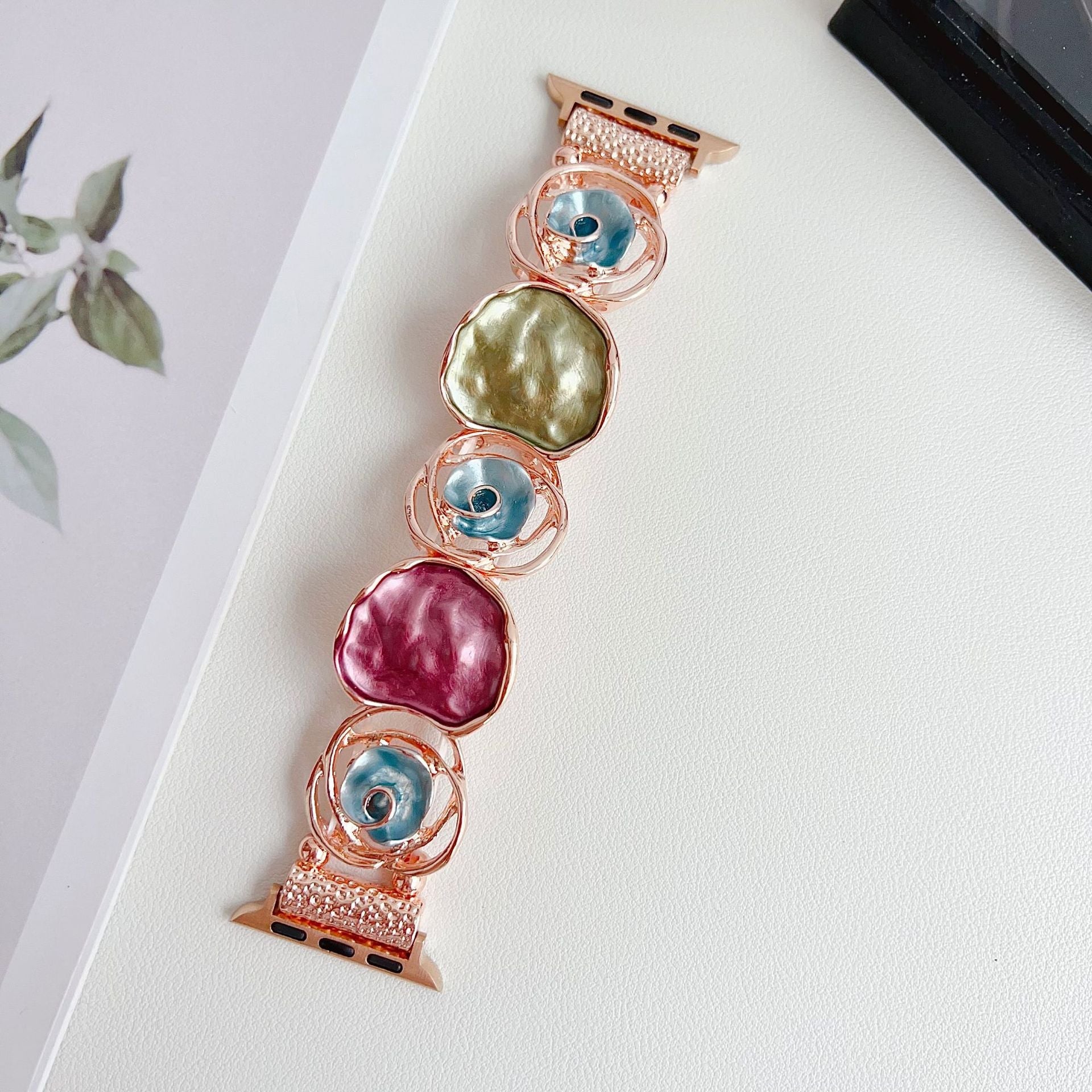 Adorable Rose Alloy Bracelet for Apple Watch
