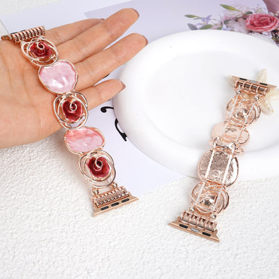 Adorable Rose Alloy Bracelet for Apple Watch