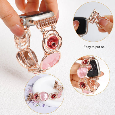 Adorable Rose Alloy Bracelet for Apple Watch
