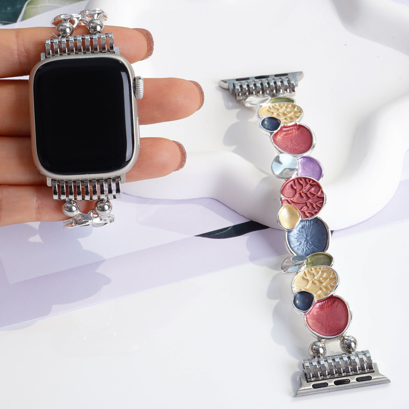 Elegant Twig Spectrum Alloy Bracelet for Apple Watch