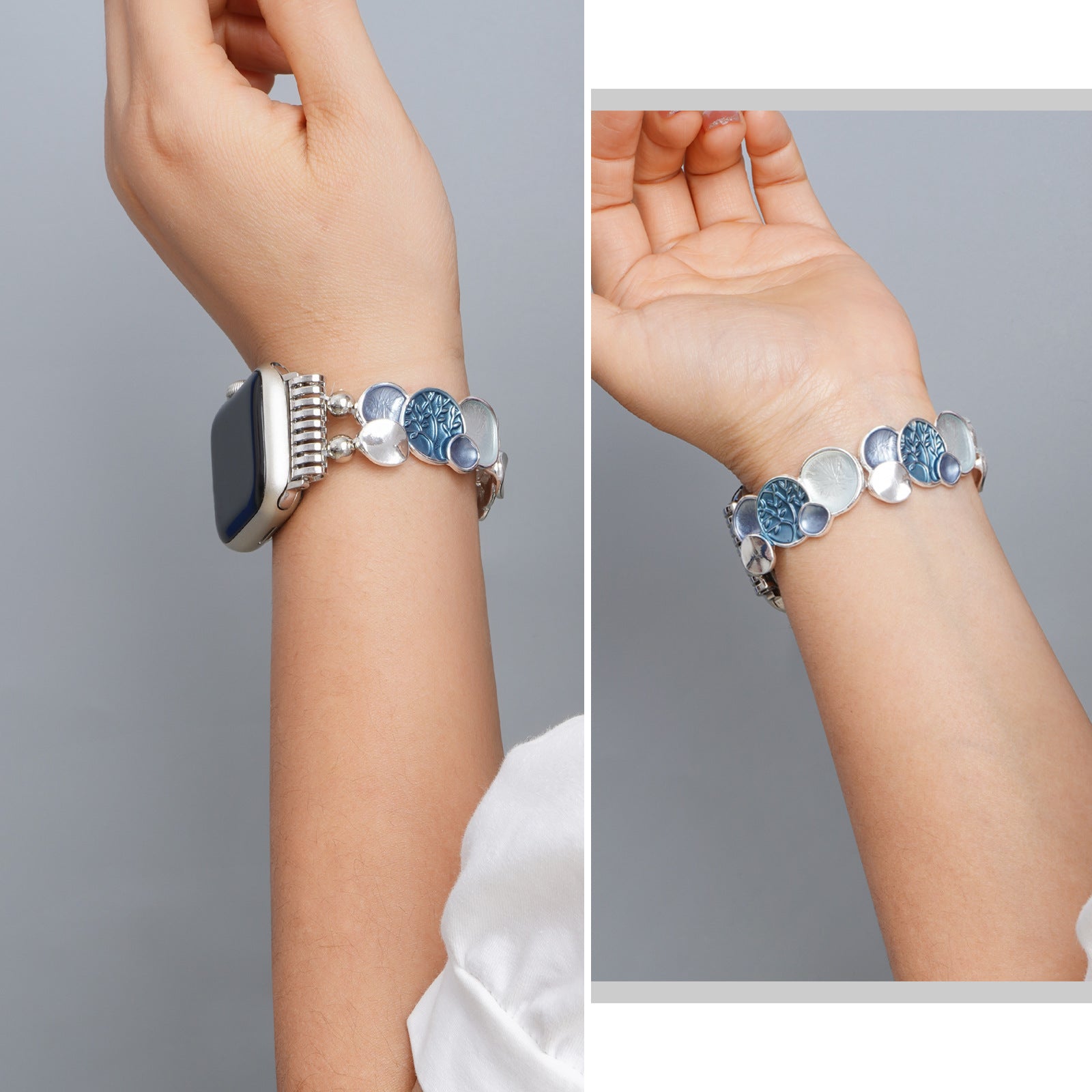 Elegant Twig Spectrum Alloy Bracelet for Apple Watch
