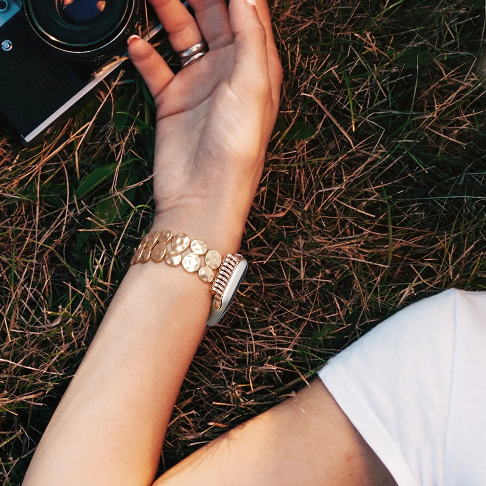 Radiant Gold Alloy Bracelet for Apple Watch