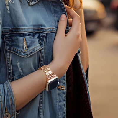 Radiant Gold Alloy Bracelet for Apple Watch