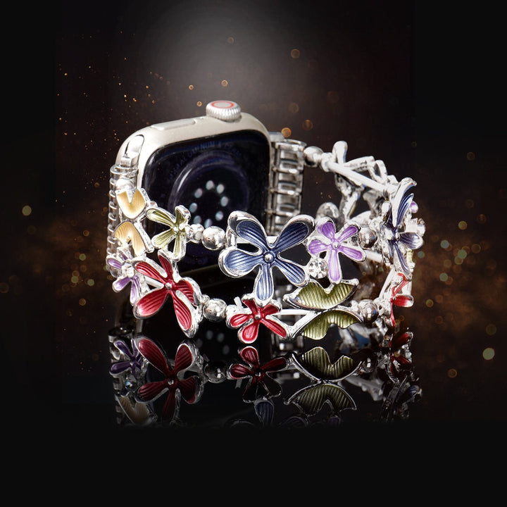 Petite Floral Alloy Bracelet for Apple Watch