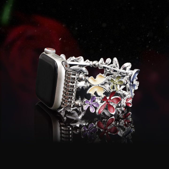 Petite Floral Alloy Bracelet for Apple Watch