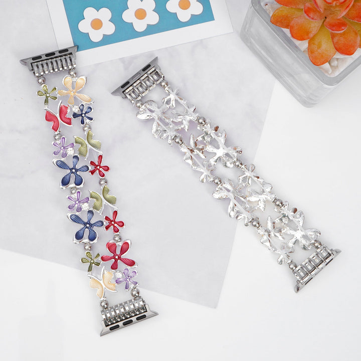 Petite Floral Alloy Bracelet for Apple Watch