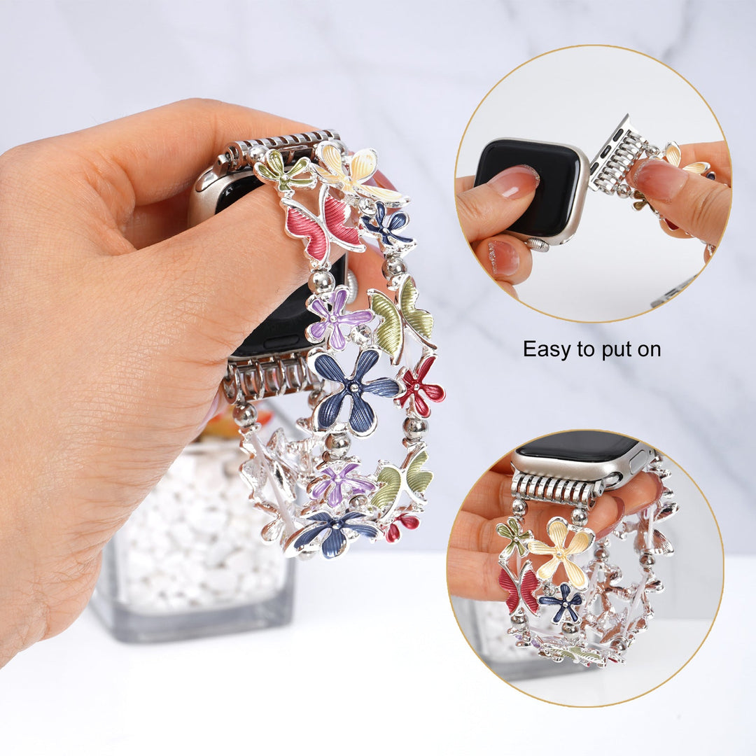 Petite Floral Alloy Bracelet for Apple Watch