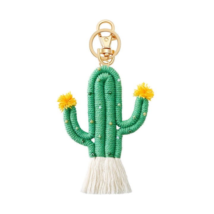 Bohemian Chic Cactus Keychain