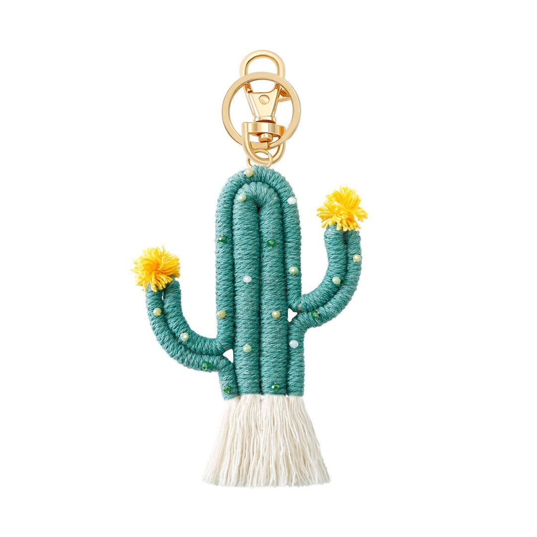 Bohemian Chic Cactus Keychain