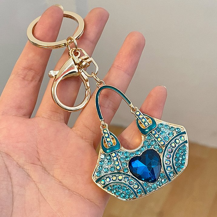 Glamorous Gemstone Crystal Keychain