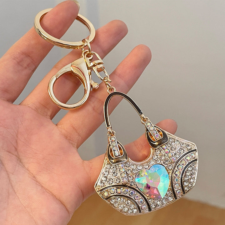 Glamorous Gemstone Crystal Keychain