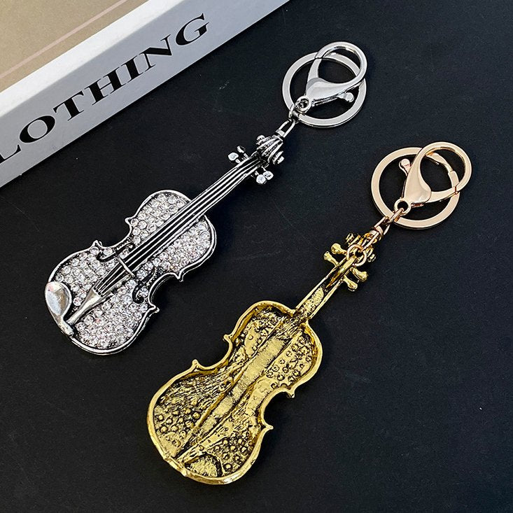 Unique Artistic Violin Keyring