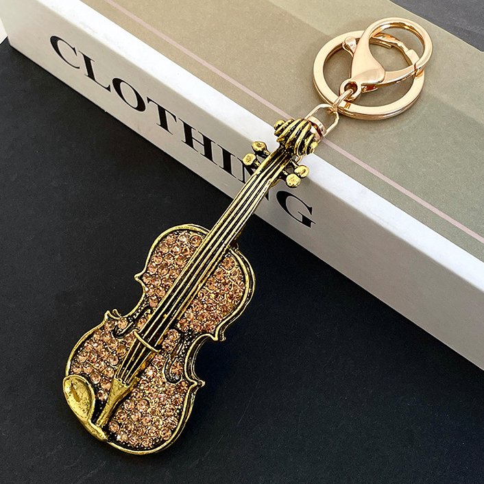 Unique Artistic Violin Keyring