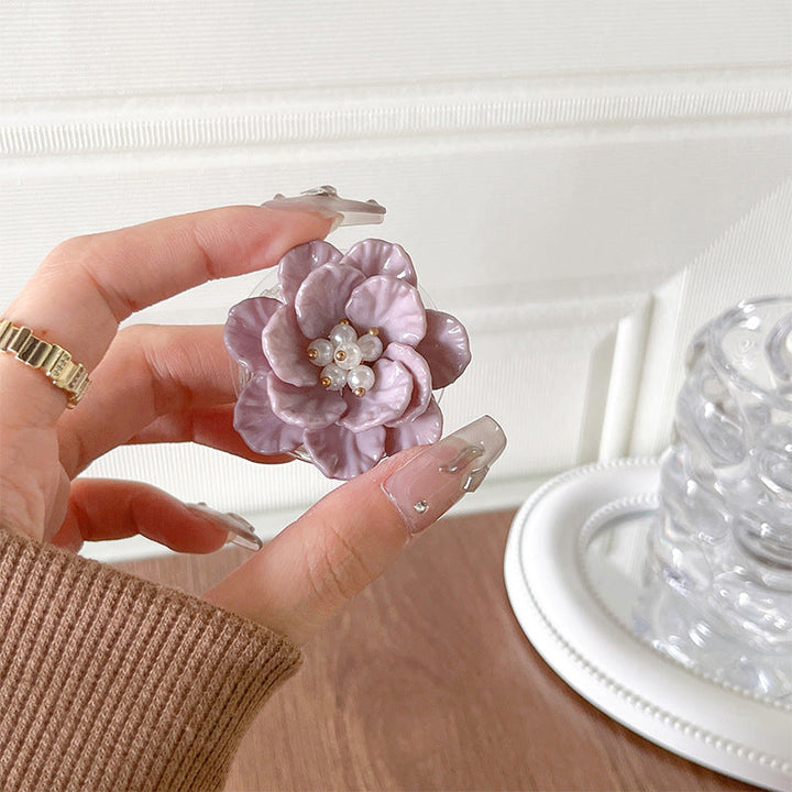 Fresh Pearl Flower Phone Gripper